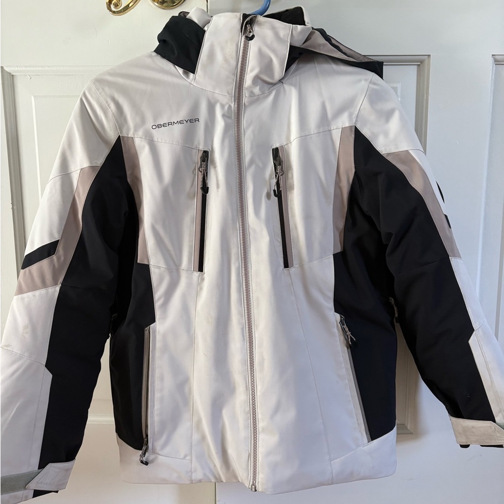 Obermeyer Teen Black and Gray Ski Jacket
